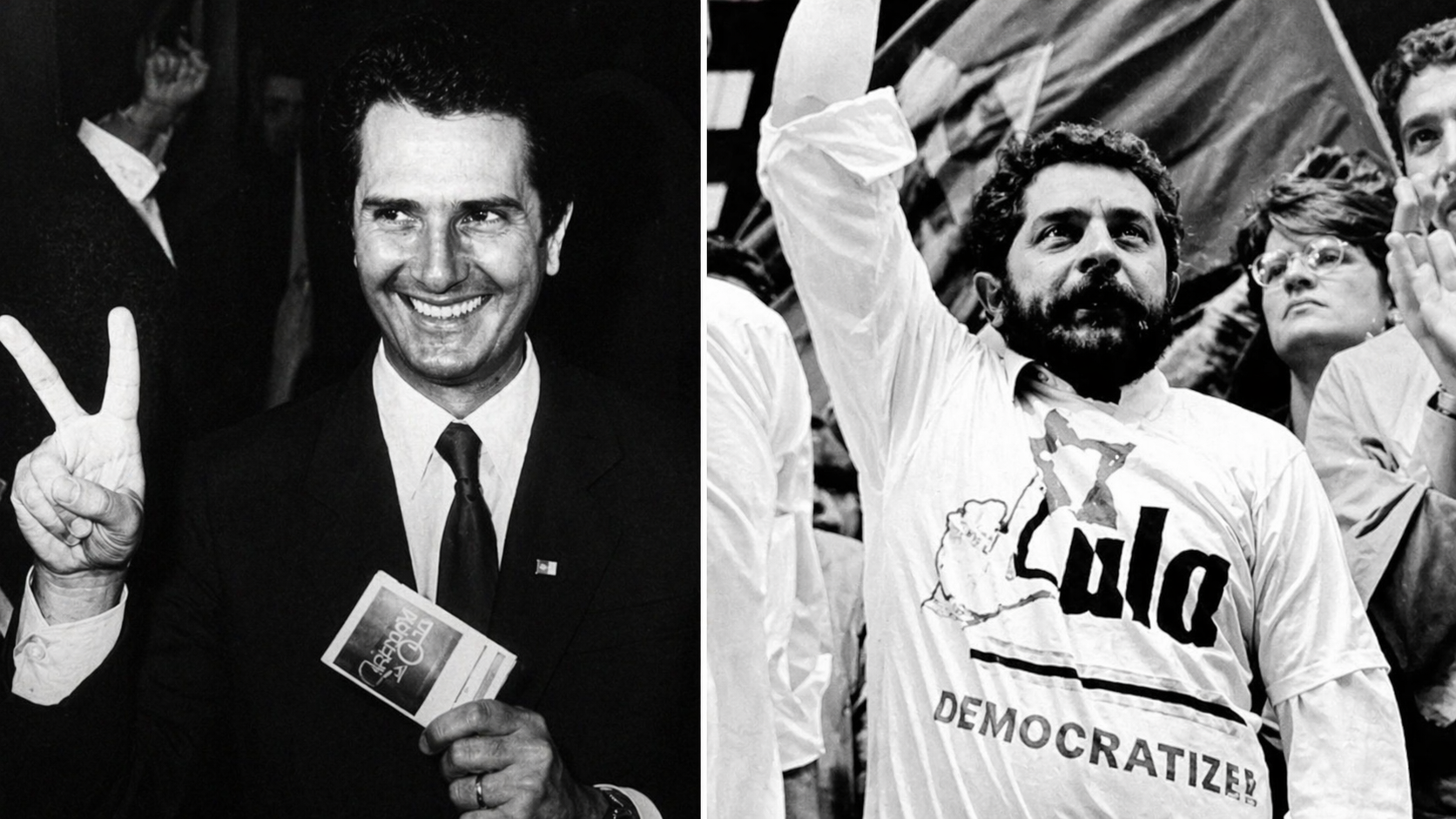 Fernando Collor e Lula disputaram o segundo turno das eleições de 1989. Foto: montagem (Collor: Presidência da República; Lula: Arquivo PT)